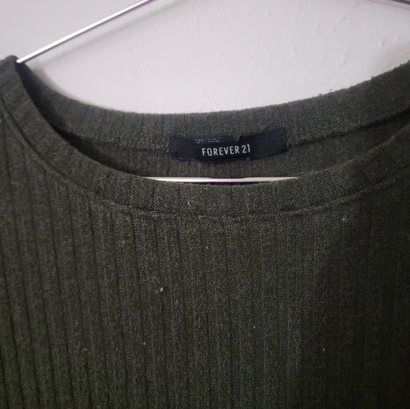 Forever 21 green ribbed sweater - Picture 4 of 4